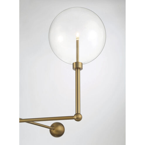 Modern LED 46 inch Natural Brass Chandelier Ceiling Light