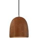 Radiance Collection - Bell Single Drop Pendant in Brushed Nickel, Replaceable Bulb, Rust Patina, Black, Form+Finish+Function