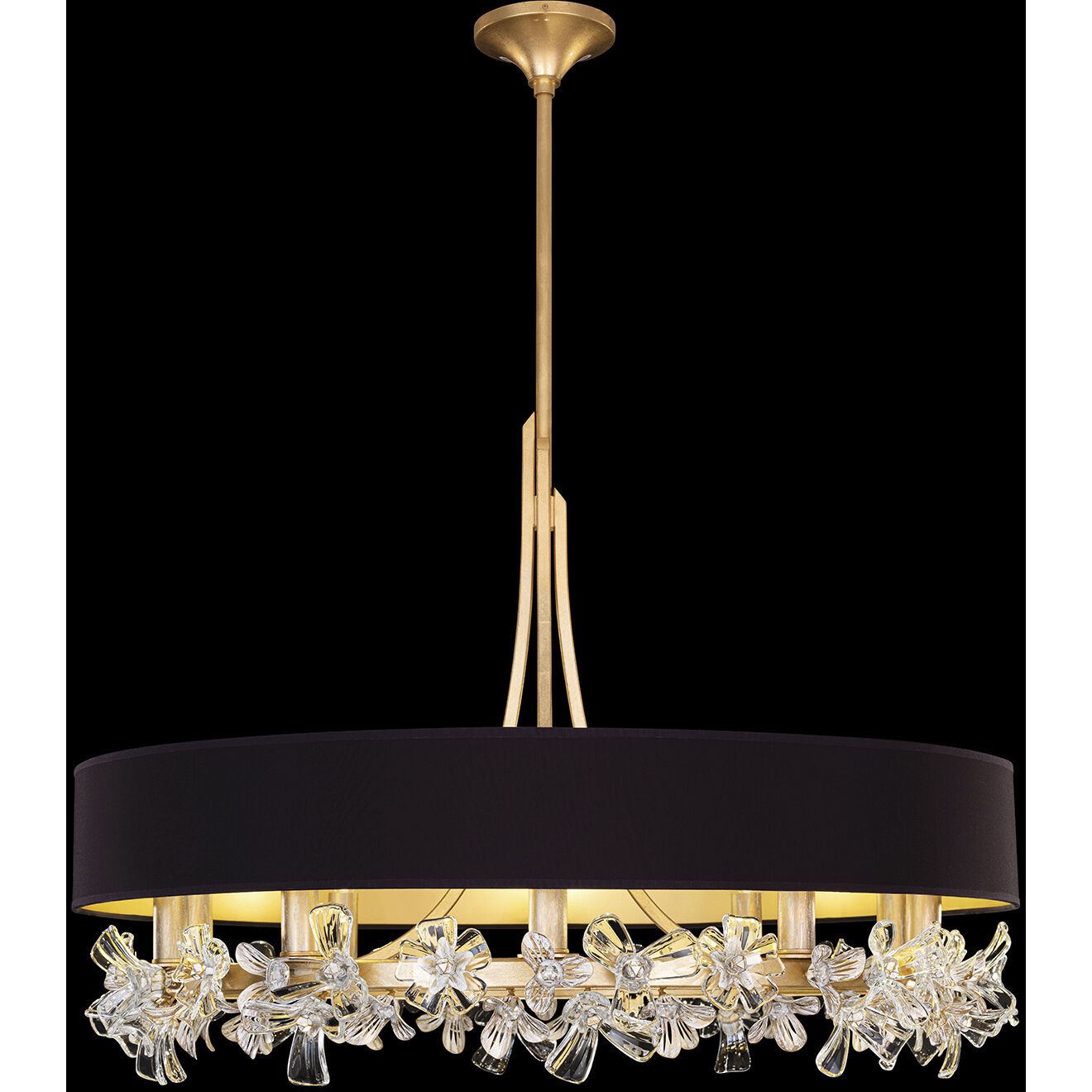 Azu LED 34.5 inch Gold Chandelier Ceiling Light