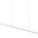Stiletto LED 59.5 inch Bright Satin Aluminum Pendant Ceiling Light