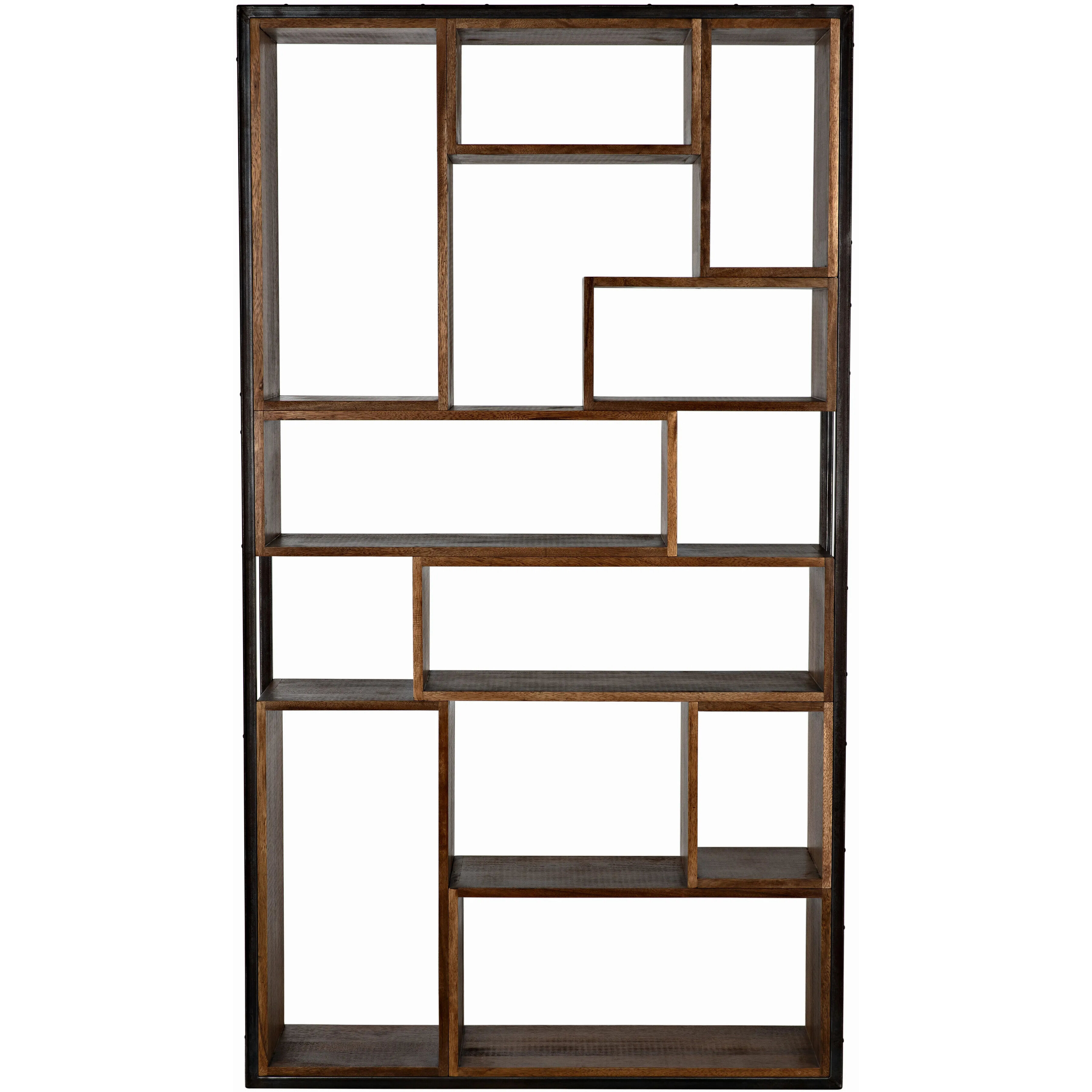 Bauhaus Dark Walnut Bookcase