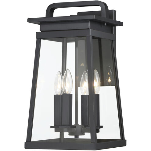 Great Outdoors Isla Vista 4 Light 24 inch Coal Outdoor Wall Mount