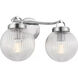 Drew & Jonathan Preston 2 Light 16 inch Brushed Nickel Bath Vanity Wall Light