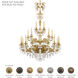 Milano 28 Light Antique Silver Chandelier Ceiling Light in Heritage