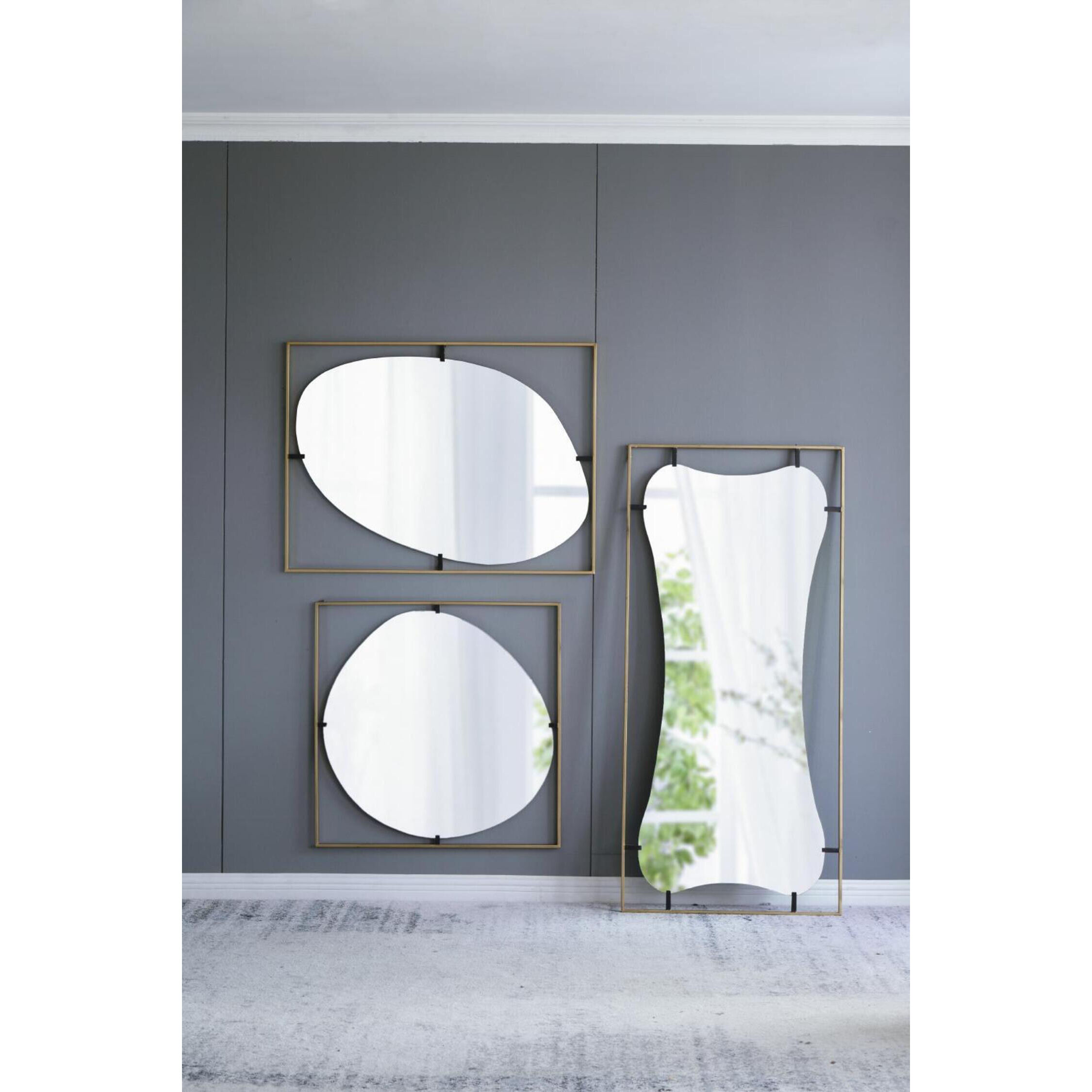 Poppy 40.2 X 29.9 inch Black/Gold Wall Mirror