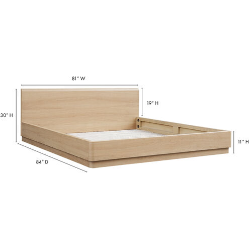 Round Off Brown Bed, King