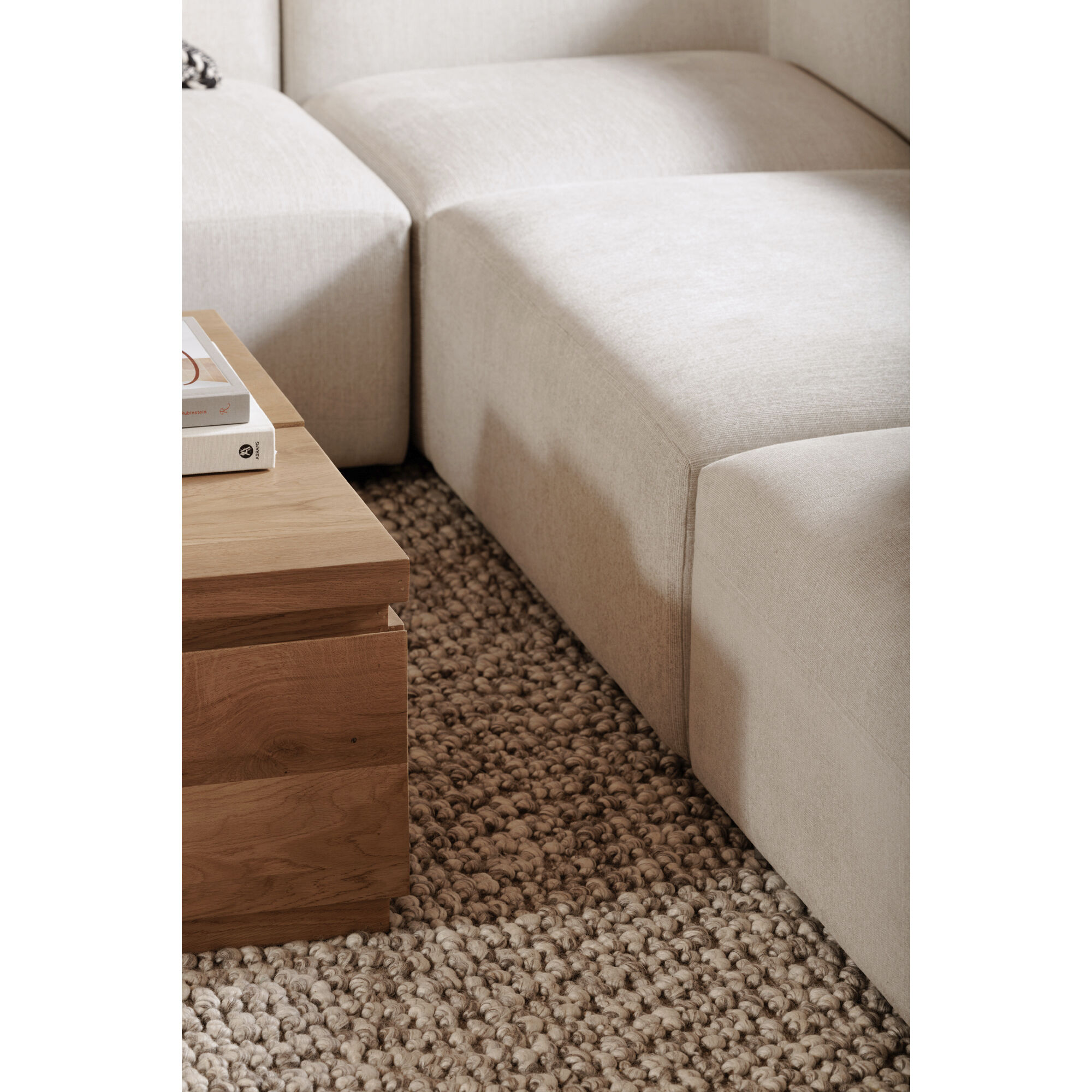 Romy White Corner Chair