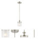 Decker 1 Light 6 inch Brushed Nickel Mini Pendant Ceiling Light