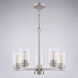 Park Ridge 5 Light 21 inch Satin Nickel Chandelier Ceiling Light
