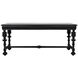 Portuguese 72 X 32 inch Hand Rubbed Black Desk