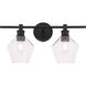 Rochester 2 Light 19 inch Black Wall sconce Wall Light