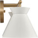 Forme 2 Light 18 inch Brushed Gold Vanity Light Wall Light