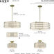 Blanchard 1 Light 12 inch Antique Brass Semi Flush Mount Ceiling Light, Medium