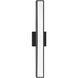 Alto LED 24 inch Black Vanity Light Wall Light, Vertical