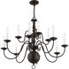 Williamsburgh 12 Light 32 inch Bronze Chandelier Ceiling Light