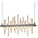 Cityscape LED 25.5 inch Black and Soft Gold Pendant Ceiling Light in Black/Soft Gold