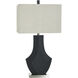 Cameron 32.5 inch 100.00 watt Satin Black Table Lamp Portable Light