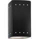 Ambiance LED 5.25 inch Carbon Matte Black Wall Sconce Wall Light
