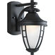 Fairview 1 Light 12 inch Textured Black Outdoor Wall Lantern