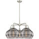 Ballston Rochester 5 Light 28 inch Satin Nickel Stem Hung Chandelier Ceiling Light