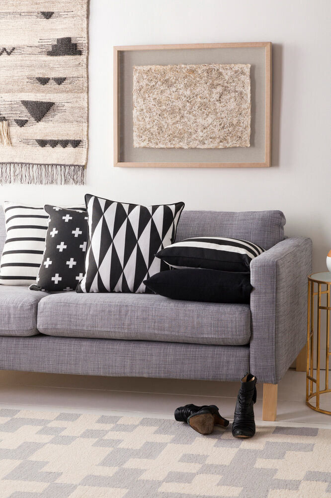 Inga 18 X 18 inch Black Pillow Kit, Square