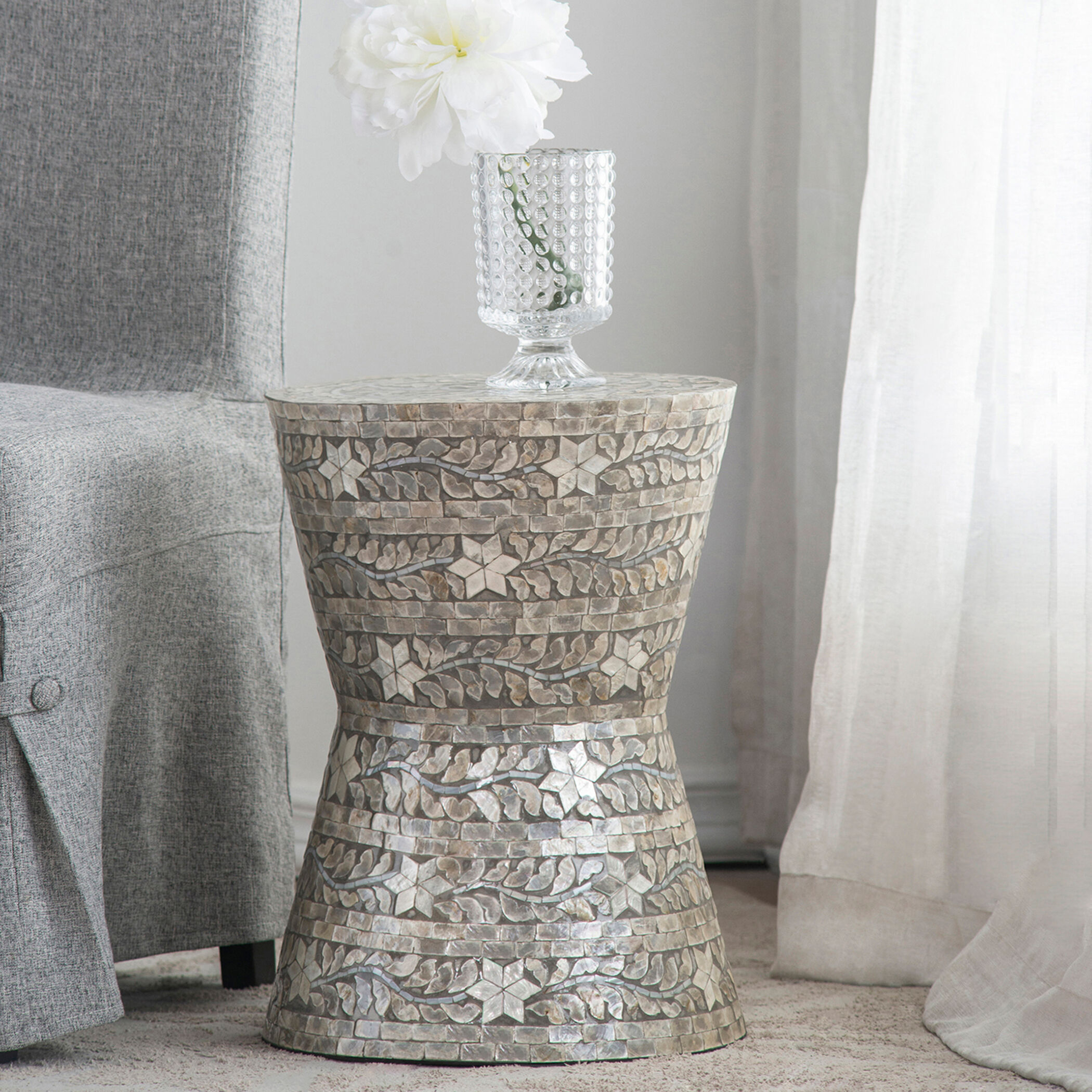 Anita 18.9 inch Cream Stool