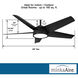 Chubby 58 inch Coal Indoor/Outdoor Ceiling Fan, Wifi