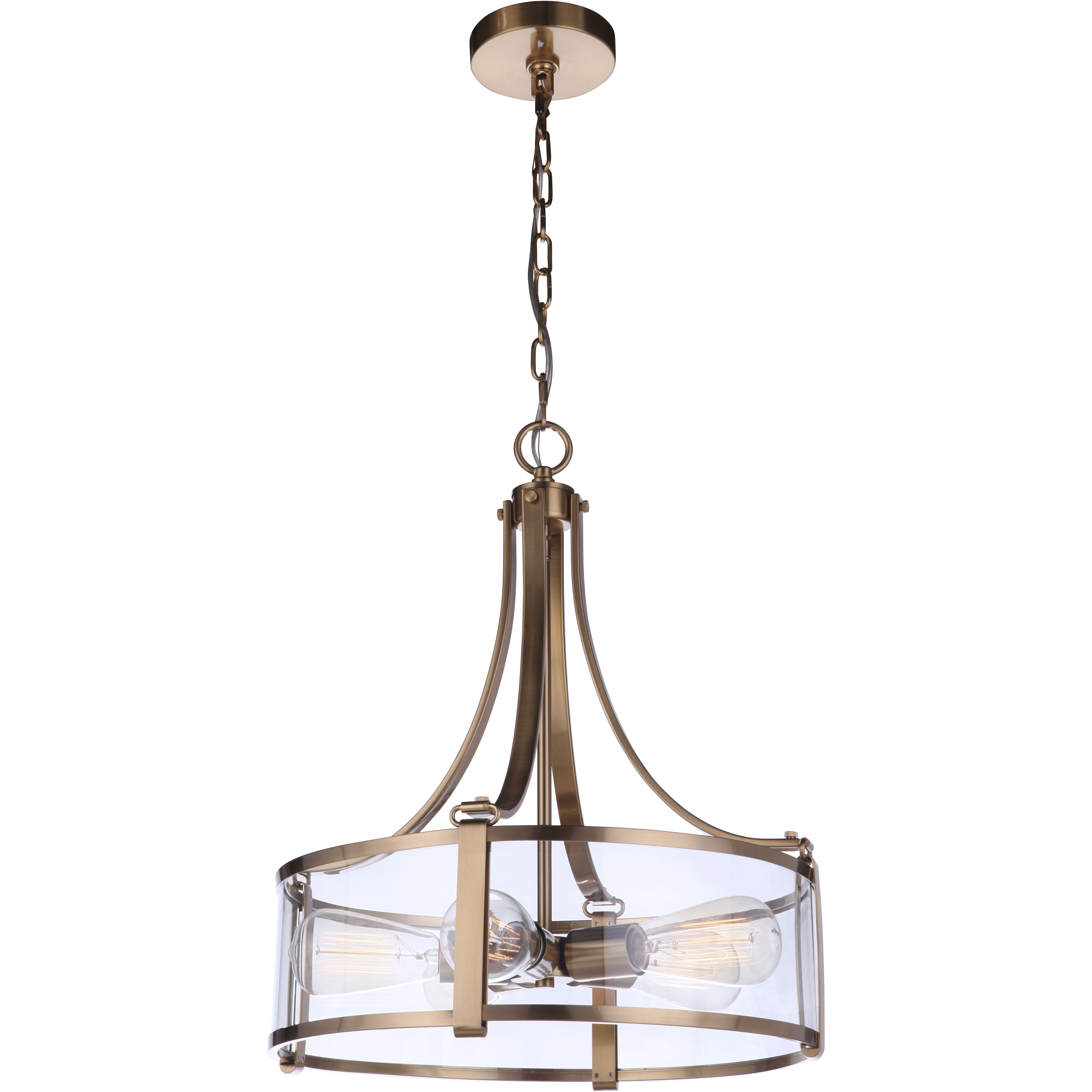 Elliot 5 Light 16 inch Satin Brass Pendant Ceiling Light