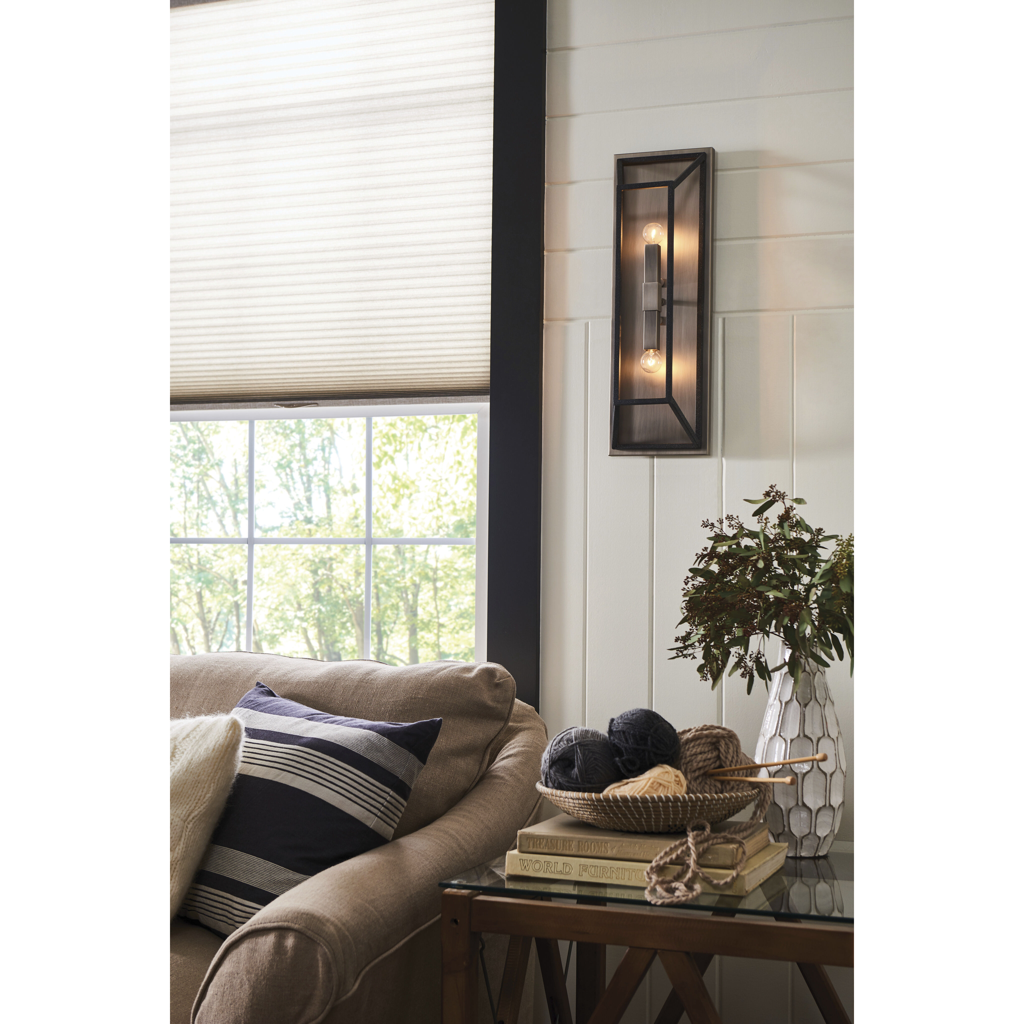 Fulton 2 Light 7.5 inch Aged Zinc with Antique Nickel Indoor Wall Sconce Wall Light