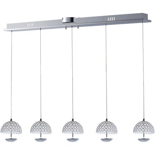 Parasol LED 6 inch Polished Chrome Multi-Light Pendant Ceiling Light