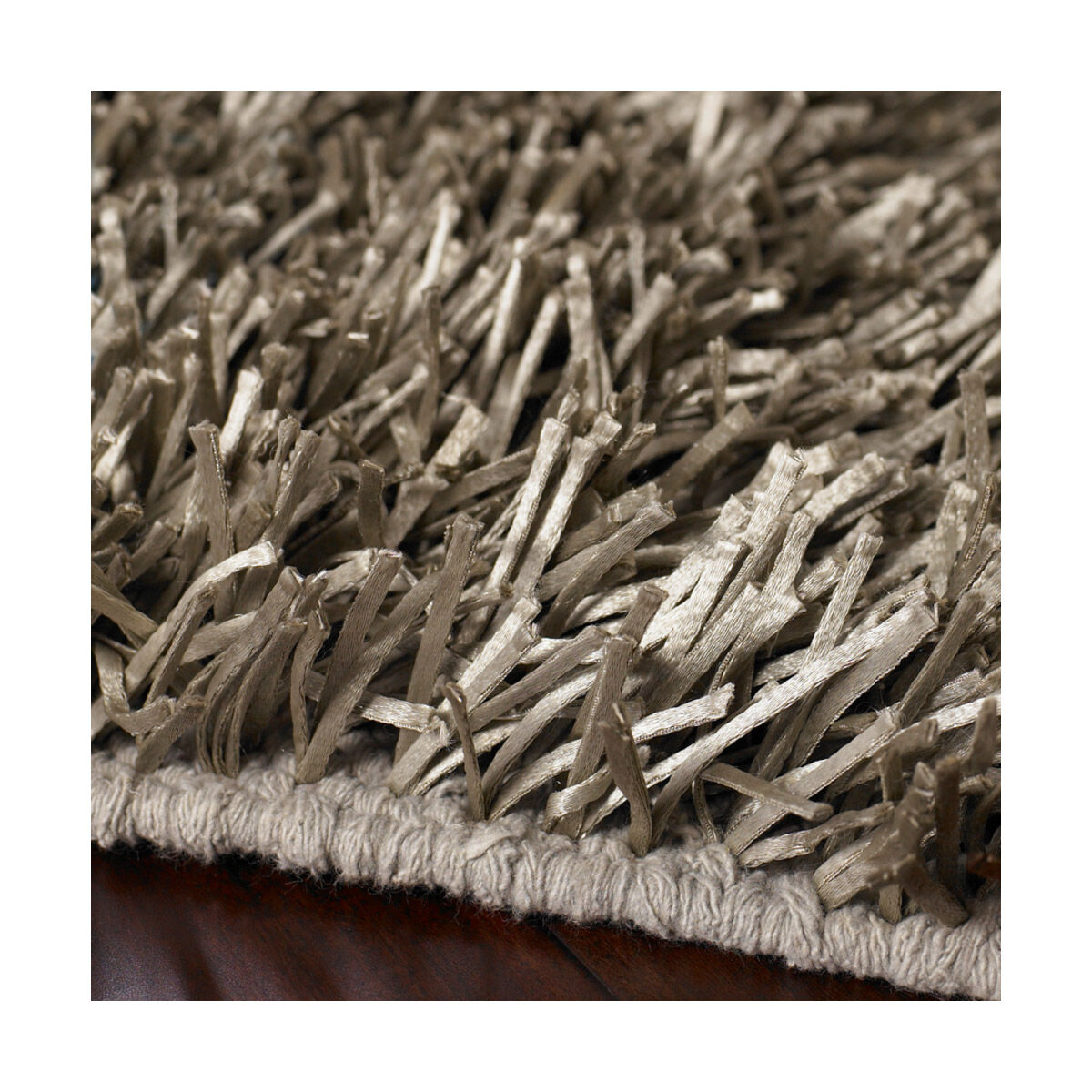 Shimmer 96 X 30 inch Brown Runner, Polyester