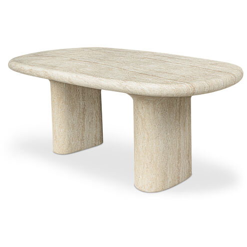 Warby 78 X 42 inch Beige Outdoor Dining Table