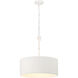 Lodelle 3 Light 19 inch Matte White Pendant Ceiling Light