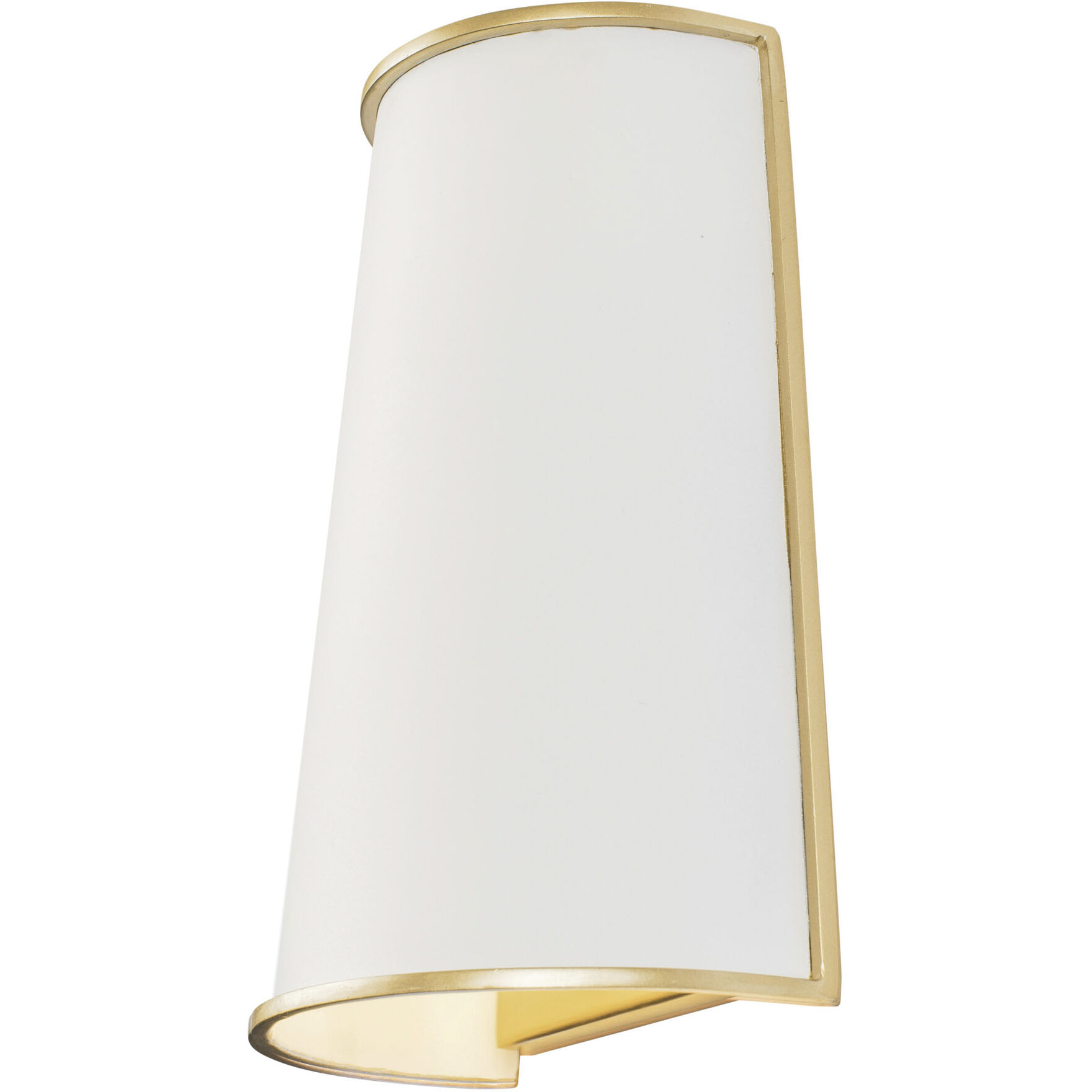 Coco Wall Sconce Wall Light in Matte White/French Gold