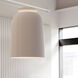 Belle Flare 1 Light 19.5 inch Satin White Pendant Ceiling Light