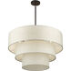 Manorwood 8 Light 32 inch English Bronze Pendant Chandelier Ceiling Light, Large