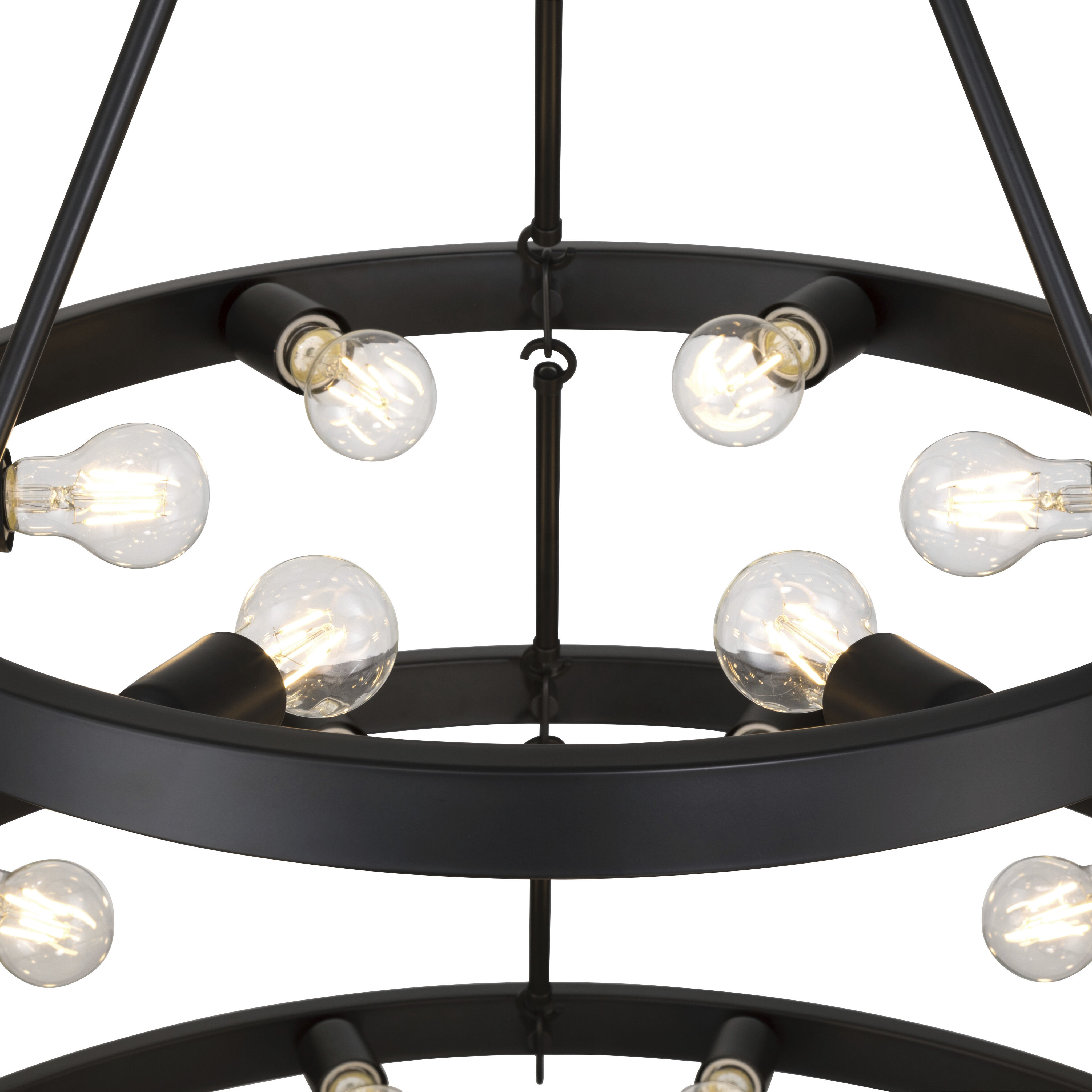 Castile 27 Light 40 inch Matte Black Chandelier Ceiling Light
