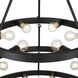 Castile 27 Light 40 inch Matte Black Chandelier Ceiling Light