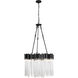 Matrix 9 Light 25 inch Matte Black and French Gold Chandelier Ceiling Light in Matte Black/French Gold