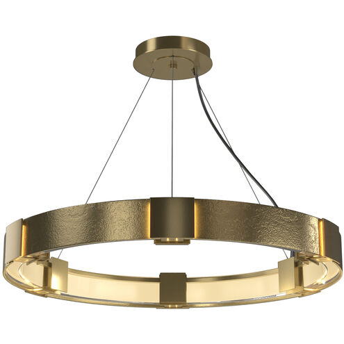 Aura 6 Light 28.9 inch Modern Brass Pendant Ceiling Light