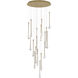 Stillo LED 25.5 inch Gold Multi-Light Pendant Ceiling Light