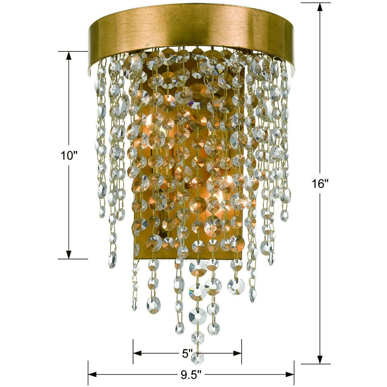 Winham Bath Wall Light in Antique Gold