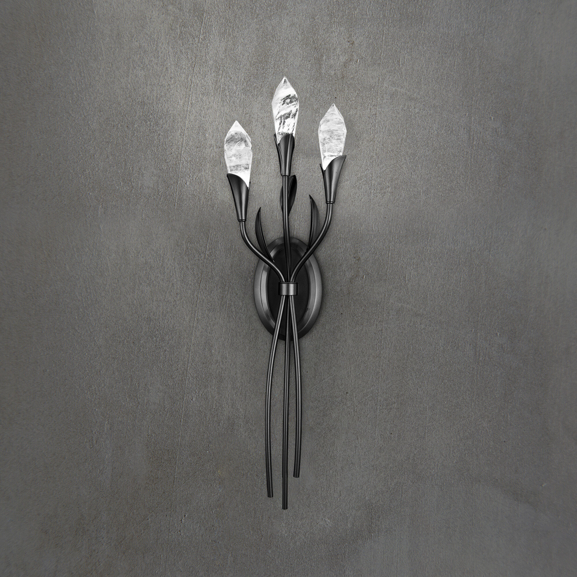 Secret Garden LED 4 inch Black Wall Sconce Wall Light, Schonbek Signature