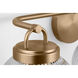 Drew & Jonathan Preston 3 Light 24 inch Satin Brass Bath Vanity Wall Light