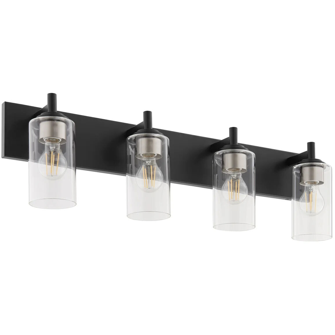 Fallstaff 4 Light 31.5 inch Matte Black Vanity Light Wall Light