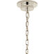 Carrick 8 Light Polished Nickel Chandelier Ceiling Light, 1 Tier Medium