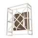 Langwood 2 Light 9.5 inch Distressed White Wall Sconce Wall Light