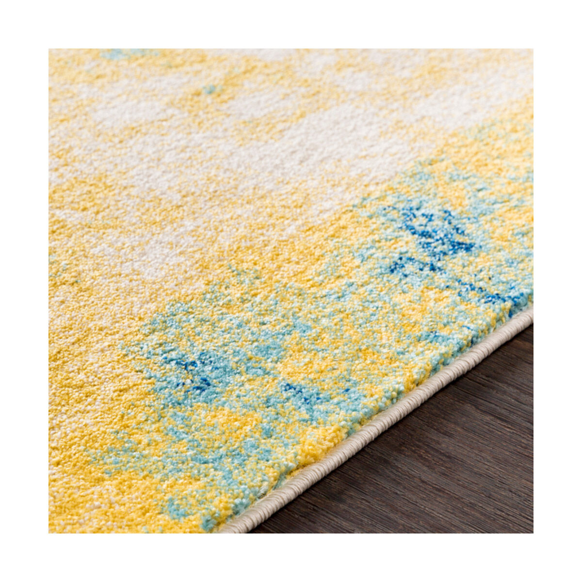 Harput 87 X 31 inch Saffron/Teal/Dark Blue/White Rugs, Runner