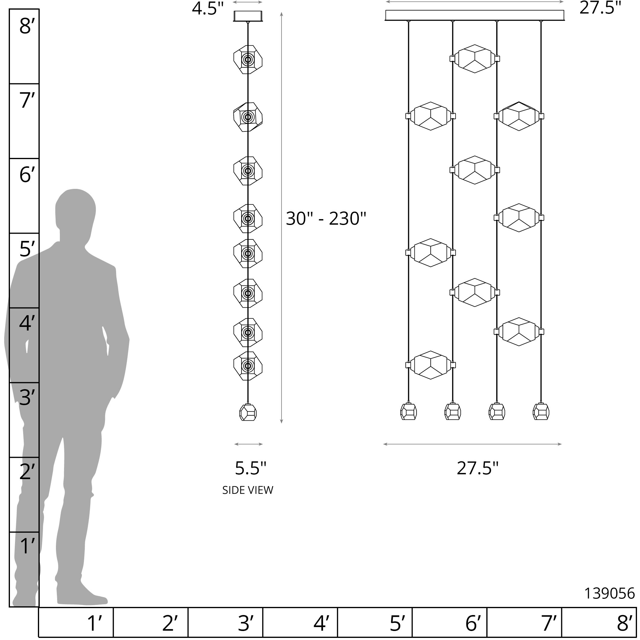 Gatsby LED 4.5 inch Ink Pendant Ceiling Light