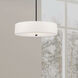 Everly 4 Light 20 inch Matte Black with White Pendant Ceiling Light